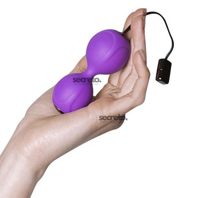 Вагинальные шарики с вибрацией Adrien Lastic Kegel Vibe Purple, диаметр 3,7см AD40753 фото