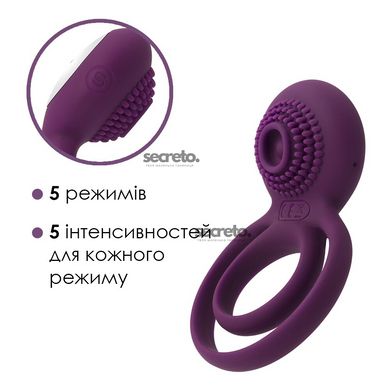 Подвійне ерекційне кільце з вібрацією Svakom Tammy Violet SO4853 фото