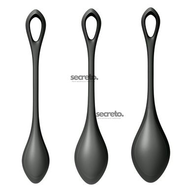 Набір йоні намистин Satisfyer Yoni Power 2 Black, діаметр 2-2,5-3см, маса 22-44-73 г SO5550 фото