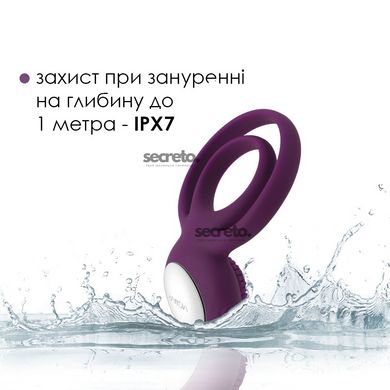 Подвійне ерекційне кільце з вібрацією Svakom Tammy Violet SO4853 фото