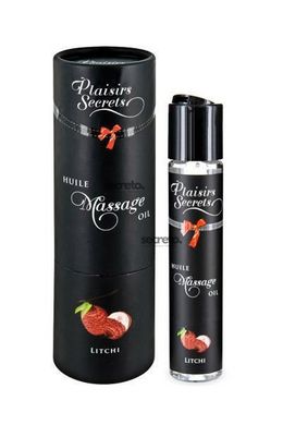 Массажное масло Plaisirs Secrets Litchi (59 мл) с афродизиаками, съедобное, подарочная упаковка SO1835 фото