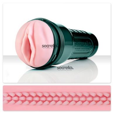 Мастурбатор з вібрацією Fleshlight Vibro Pink Lady Touch, три віброкулі, стимулювальний рельєф F17347 фото