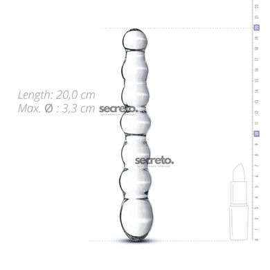 Стеклянный дилдо в виде бусин Gildo Glass Dildo No. 19 SO4419 фото