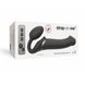 Безремневой страпон с вибрацией Strap-On-Me Vibrating Black L, диаметр 3,7см, пульт ДУ, регулируемый SO3829 фото 6