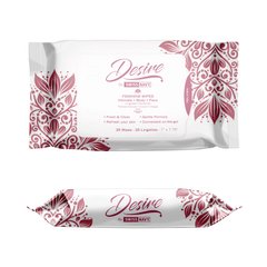 Жіночі очищувальні серветки для тіла та обличчя Desire by Swiss Navy Feminine Wipes 25 шт SO5652 фото