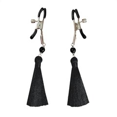 Зажимы для сосков Art of Sex - Nipple clamps Black Tassels SO5856 фото