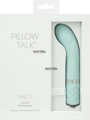 Розкішний вібратор Pillow Talk - Racy Teal з кристалом Сваровські для точки G, подарункове паковання SO2720 фото