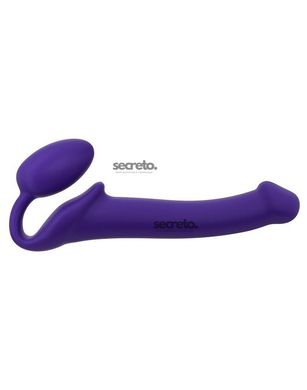 Безремінний страпон Strap-On-Me Violet M, повністю регульований, діаметр 3,3 см SO2707 фото