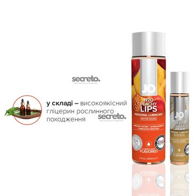 Комплект вкусовых лубрикантов System JO GWP — Peaches & Cream — Peachy Lips 120 мл & H2O Vanilla 30 SO6771 фото